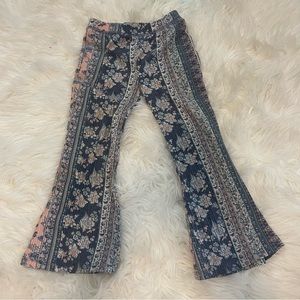 6 girls flare floral print pants art class  boho